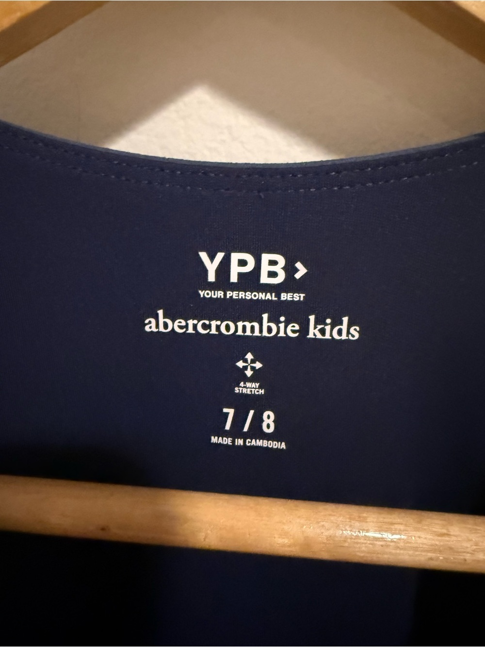 Abercrombie Kids YPB Slash Mini Dress 7/8 Navy Striped Athletic Skater - Picture 4 of 7